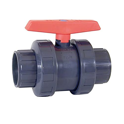 PVC-Kugelhahn mit Gewinde, 25 mm, Kugelhahn verwendet in PE- und PVC-Rohren, 25 mm, 3/4 Zoll, Rückschlagventil, Wasserregulierung, reguliert den Flüssigkeitsfluss von GNCGarden