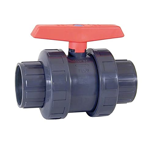 PVC-Kugelhahn mit Gewinde 40 mm. Kugelhahn verwendet in PE- und PVC-Rohren 40 mm 1 1/4 Zoll. Rückschlagventil Wasser reguliert den Flüssigkeitsfluss von GNCGarden