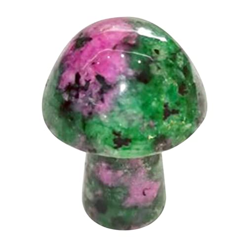 Kristall Achate Halbedelsteine Mini Kleine Pilz Kristallform Heilkristall Natürlicher Edelstein Polierter Liebesedelstein Amethyst Blumentopf Aquarium Dekorativer Ordnung Schreibtisch (B, One Size) von GNGR