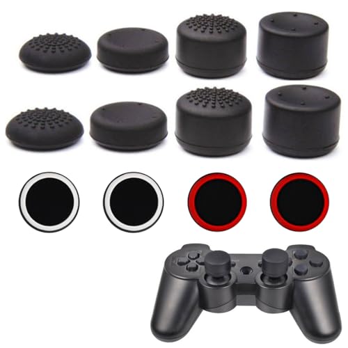 GNHG 12PCS Controller Zubehör,Griff Set PS4 PS5,Gaming Gadgets,PS5 Controller Sticks,Controller Zubehör PS4 PS5,Controller Stick Zubehör,Zielhilfekappen Controller Zubehör von GNHG