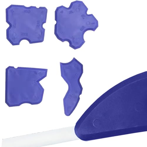 GNHG 4 Stück Blau Fugen-Glätter，Silikon Caulking Werkzeug Kit, Silikonspachtel Fugenabzieher Silikon,Silikonabzieher Fugenabzieher von GNHG