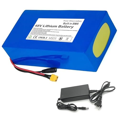 GNIUBBDB 48 V 20 Ah E-Bike Lithium-Ionen-Akku mit 54,6 V 2 A Ladegerät 13S4P Elektrofahrrad-Roller-Akku Eingebautes BMS für 250 W 300 W 350 W 500 W 750 W 1000 W Motor XT60 Plug+SM Plug GNIUBBDB 48 V 20 Ah E-Bike Lithium-Ionen-Akku mit 54,6 V 2 A Ladegerät 13S4P Elektrofahrrad-Roller-Akku Eingebautes BMS für 250 W 300 W 350 W 500 W 750 W 1000 W Motor XT60 Plug+SM Plug von GNIUBBDB
