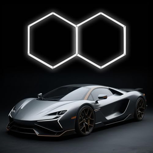 GNIUBBDB Sechseckige LED-Garagenleuchten 6500 K – Hochhelle Wabenlampe mit breiter Abdeckung für Lager und Werkstatt 2 Hex GNIUBBDB Sechseckige LED-Garagenleuchten 6500 K – Hochhelle Wabenlampe mit breiter Abdeckung für Lager und Werkstatt 2 Hex von GNIUBBDB