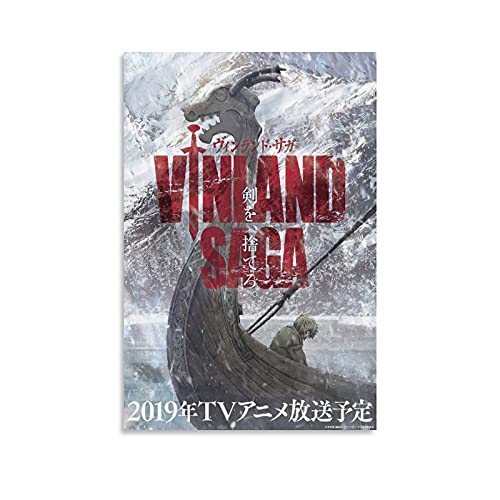 GNKIO 2 Japanese Anime Vinland Saga Leinwand Kunst Poster und Wand Kunst Bild Druck Moderne Familie Schlafzimmer Dekor Poster 12x18inch(30x45cm) von GNKIO