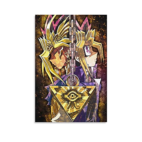 GNKIO Anime Poster Yugioh Leinwand Kunst Poster und Wand Kunst Bild Druck Moderne Familie Schlafzimmer Dekor Poster 12x18inch(30x45cm) von GNKIO