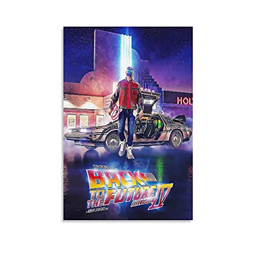 GNKIO Back to The Future 4 Leinwand Kunst Poster und Wand Kunst Bild Druck Moderne Familie Schlafzimmer Dekor Poster 24x36inch(60x90cm) von GNKIO