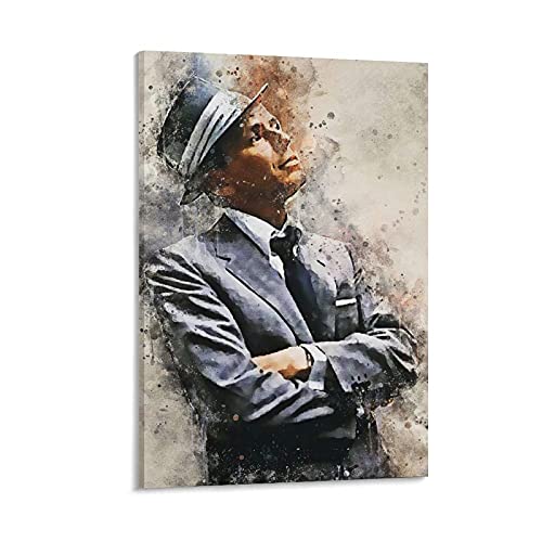 GNKIO Frank-Sinatra-Star Poster Leinwand Kunst Poster und Wand Kunst Bild Druck Moderne Familie Schlafzimmer Dekor Poster 20x30inch(50x75cm) von GNKIO