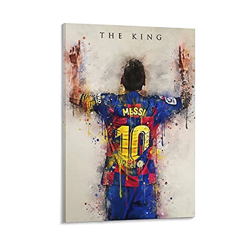 GNKIO Lionel Andrés Messi Poster Dekorative Malerei Leinwand Wandkunst Wohnzimmer Poster Schlafzimmer Malerei 20x30inch(50x75cm) von GNKIO