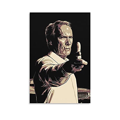 GNKIO Movie Poster Clint Eastwood Gran Torino Leinwand Kunst Poster und Wand Kunst Bild Druck Moderne Familie Schlafzimmer Dekor Poster 16x24inch(40x60cm) von GNKIO