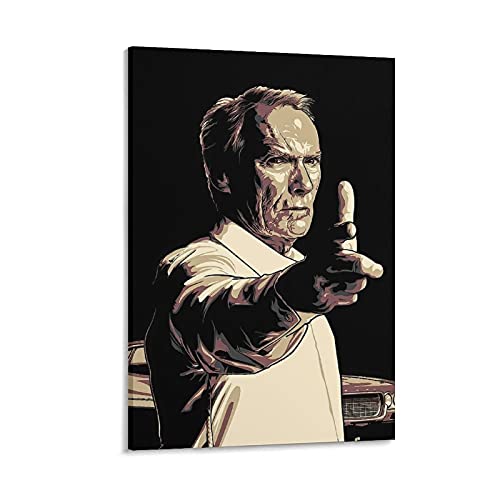 GNKIO Movie Poster Clint Eastwood Gran Torino Leinwand Kunst Poster und Wand Kunst Bild Druck Moderne Familie Schlafzimmer Dekor Poster 16x24inch(40x60cm) von GNKIO