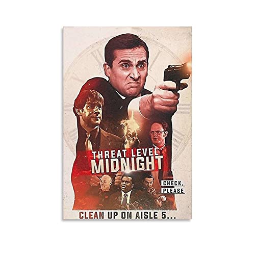 GNKIO Movie Poster Threat Level Midnight Retro Poster Leinwand Kunst Poster und Wand Kunst Bild Druck Moderne Familie Schlafzimmer Dekor Poster 16x24inch(40x60cm) von GNKIO