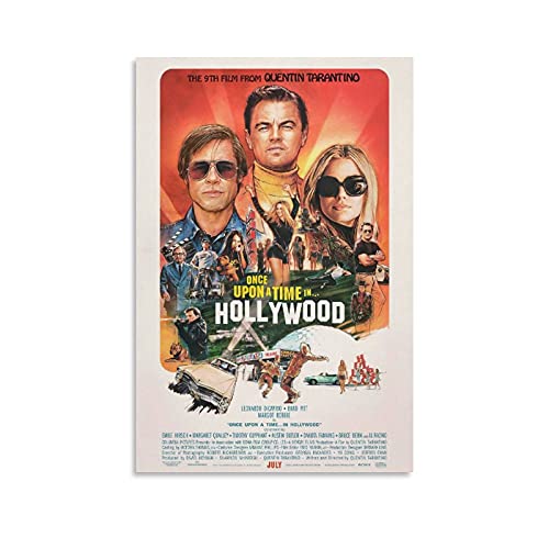 GNKIO Movie Poster of Once Upon A Time in Hollywood Poster Dekorative Malerei Leinwand Wandkunst Wohnzimmer Poster Schlafzimmer Malerei 12x18inch(30x45cm) von GNKIO