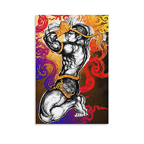 GNKIO Muay Thai Art Poster 4 Poster Dekorative Malerei Leinwand Wandkunst Wohnzimmer Poster Schlafzimmer Malerei 12x18inch(30x45cm) von GNKIO