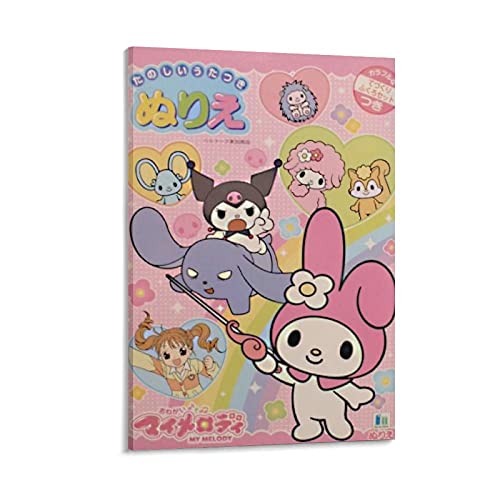 GNKIO My Melody and Kuromi Aesthetic Anime (2) Poster Dekorative Malerei Leinwand Wandkunst Wohnzimmer Poster Schlafzimmer Malerei 20x30inch(50x75cm) von GNKIO