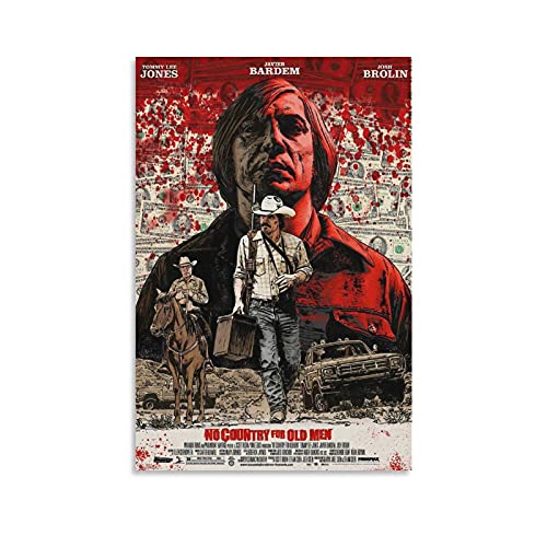 GNKIO No Country for Old Men 2007 Poster Poster Dekorative Malerei Leinwand Wandkunst Wohnzimmer Poster Schlafzimmer Malerei 24x36inch(60x90cm) von GNKIO