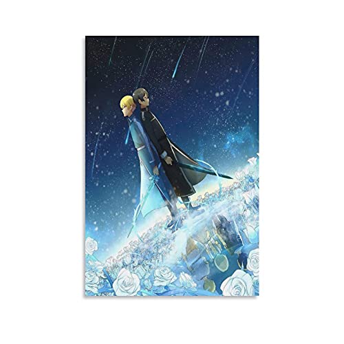 GNKIO Sword Art Online SAO Kirito and Eugeo Anime Poster Poster Dekorative Malerei Leinwand Wandkunst Wohnzimmer Poster Schlafzimmer Malerei 12x18inch(30x45cm) von GNKIO