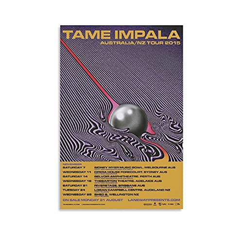 GNKIO Tame Impala Poster Leinwand Kunst Poster und Wand Kunst Bild Druck Moderne Familie Schlafzimmer Dekor Poster 20x30inch(50x75cm) von GNKIO