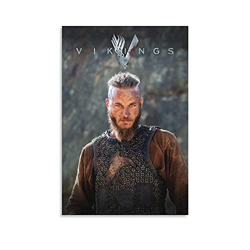 GNKIO Vikings Poster, Character Poster, Movie Poster,hd Leinwand Kunst Poster und Wand Kunst Bild Druck Moderne Familie Schlafzimmer Dekor Poster 16x24inch(40x60cm) von GNKIO