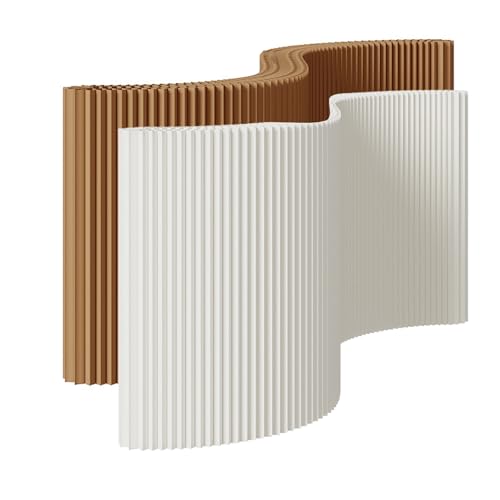 Faltbare Softwall-Wandtrennwand Aus Papier, Tragbarer Faltbarer Raumteiler. Anwendbar Für Live-Übertragungsszenen(White,71IN,118-157IN) von GNNymphyte