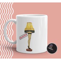 A Christmas Story Weihnachtskaffeetasse Bein Lampe - Geschenke Unter 20 Einzigartige Lustige Feiertagstasse Für Mitarbeiter, Freund von GNODpop