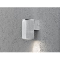 Außenwandleuchte MONZA Downlight, Aluminium Silbergrau, Höhe 13,5cm von Konstsmide