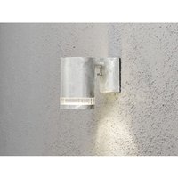 Design Außenwandleuchte modena Downlight, Höhe 13cm, Silber von Konstsmide