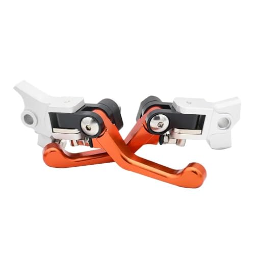 GNOVIATL CNC-Kupplungs-Bremshebelgriff mit SX SXF EXCF XCF XCW XCFW XC 125 150 250 300 350 400 450 500 Motorräder 2014-2022 2023 Modelle(Orange Set) von GNOVIATL