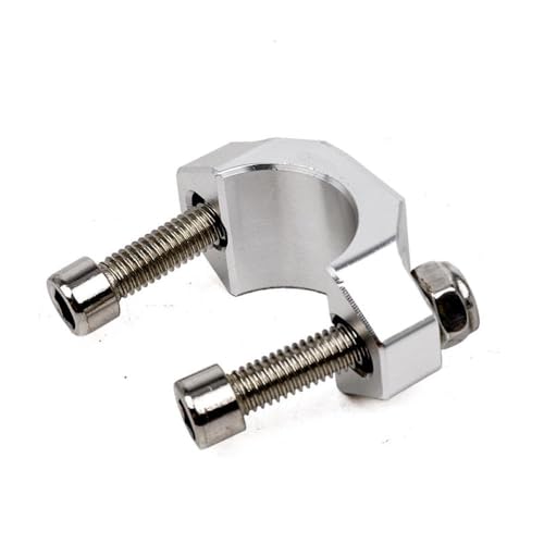 Universal Motorcycle Engine Kill Switch-Taste kompatibel mit YZF WRF EXC XCF CRF 230F 125-530 DIRT BIKES START STOP SWARTE(Fixed seat silver) von GNOVIATL