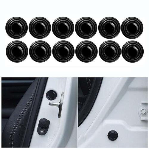 GNTHERF 12 Stück Stoßdämpfer Und Schalldämpfer, für Jeep Wrangler Liberty Cherokee Patriot Renegade Stoßdämpfer Aufkleber Auto Stoßstange Tür Kantenschutz Zubehör von GNTHERF