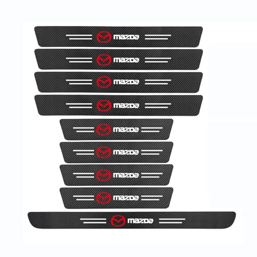 GNTHERF 9 Stück Auto Kohlefaser Türschweller Aufkleber, für Mazda 3 BL BK BM BN BP 2006-2021 2022 2023 2024 2025 Kratzfest Auto Tür Schritt Platte Abdeckung Lackschutzfolie,B GNTHERF 9 Stück Auto Kohlefaser Türschweller Aufkleber, für Mazda 3 BL BK BM BN BP 2006-2021 2022 2023 2024 2025 Kratzfest Auto Tür Schritt Platte Abdeckung Lackschutzfolie,B von GNTHERF