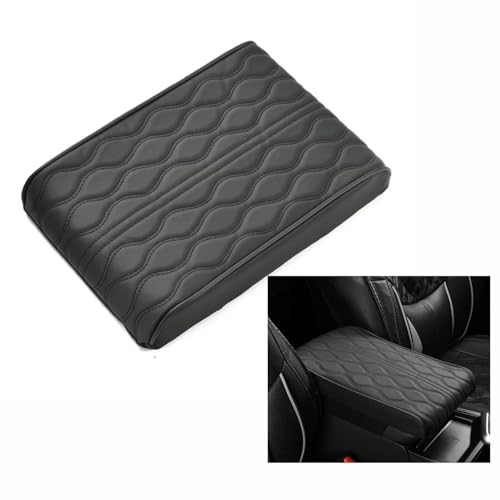 GNTHERF Auto Armlehnen Polster, für VW Touareg III (CR) 2018-2023 wasserdicht Kratzschutz Leder Auto Mittelkonsole Abdeckung Komfort-Accessoires,A S von GNTHERF