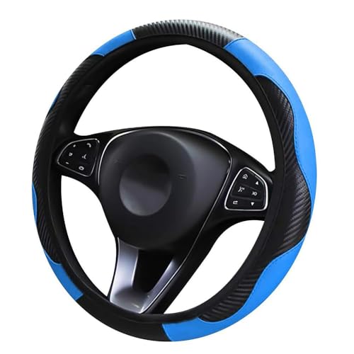 GNTHERF Auto Lenkradbezug, für Nissan Qashqai J12 e-Power 2023 2024 Anti-Rutsch Atmungsaktiv Komfortabel Haltbarkeit lenkradschoner Zubehör den Autoinnenraum,D von GNTHERF