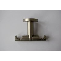 Stangenhalterung - Moderne Deckenhalterung Doppelt Antikes Silber Ø19mm | 1 Stück von GNTSDecor