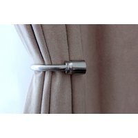 Vorhang Halten Rücken - Glänzend Silber 150mm | Packung Mit 2 Vorhang Halten Rücken - Glänzend Silber 150mm | Packung Mit 2 von GNTSDecor