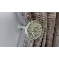 Vorhang Halten Rücken "Kamille' - Weinlese-Weiß 150mm | Packung Mit 1 von GNTSDecor