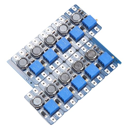 GNURBDILFO 10 Stück DC-DC-Boost-, 2 A Boost-Board-Eingang 3 V/5 V zum Boosten Von 5 V/9 V/12 V/24 V, Einstellbar, Praktisches Multifunktionsmodul, Einfach zu Installieren, Einfach zu Verwenden von GNURBDILFO