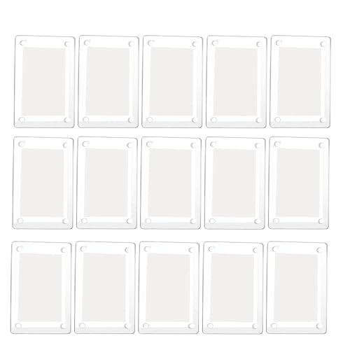 GNURBDILFO 15 Stück Acryl-Kühlschrank-Magnetrahmen, Transparenter, Rahmenloser Präsentationsrahmen von GNURBDILFO