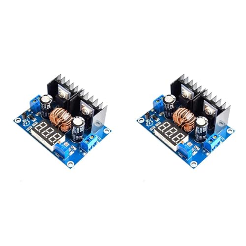 GNURBDILFO 2X LED-Voltmeter PWM Einstellbar 4-38 V Bis 1,25-36 V Step-Down-Platinenmodul XL4016 8 ein 250 W DC-DC-Leistungsabfallmodul von GNURBDILFO