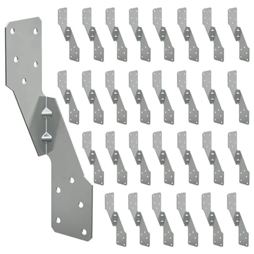 GNURBDILFO 50 Stück Strong-Tie H2.5A, Feuerverzinkter Stahl, Strapazierfähige Hurrikan-Binder, Hurrikan-Gurte, Binder für Dachsparren GNURBDILFO 50 Stück Strong-Tie H2.5A, Feuerverzinkter Stahl, Strapazierfähige Hurrikan-Binder, Hurrikan-Gurte, Binder für Dachsparren von GNURBDILFO