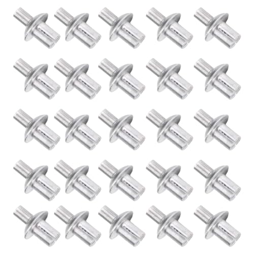 GNURBDILFO Aluminiumkernnieten mit Rundkopf, 200 Stück, Expansionsniete Aus Aluminium, Blindnieten mit Halbrundem Kopf und Hammerschlag GNURBDILFO Aluminiumkernnieten mit Rundkopf, 200 Stück, Expansionsniete Aus Aluminium, Blindnieten mit Halbrundem Kopf und Hammerschlag von GNURBDILFO