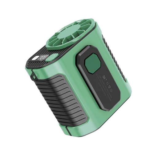 GNURBDILFO An der Taille Montierter Ventilator Zur Kühlung Von Hochtemperatur-Arbeitsräumen im Freien, Schweißstellen, Tragbarer An der Taille Montierter Ventilator, Grün von GNURBDILFO