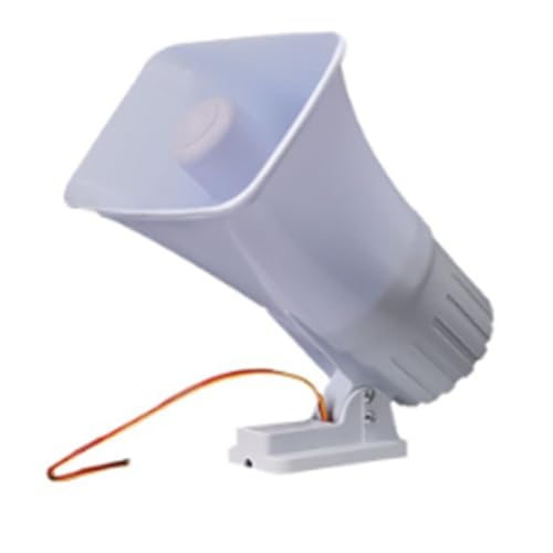 GNURBDILFO DC 12 V Kabel 30 Watt Sirene Zweiton Innen/Außen 120 DB Super Alarm Hupe Sicherheitsalarm Sirene von GNURBDILFO