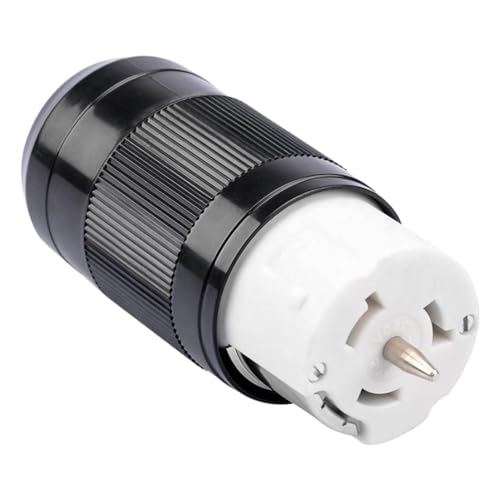 GNURBDILFO Generatoranschluss 50 Ampere NEMA SS2-50R, 4-Poliger Stecker mit Gerader Klinge, 3-Polige 4-Adrige Erdung 125 V/250 V GNURBDILFO Generatoranschluss 50 Ampere NEMA SS2-50R, 4-Poliger Stecker mit Gerader Klinge, 3-Polige 4-Adrige Erdung 125 V/250 V von GNURBDILFO