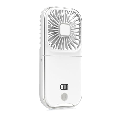 GNURBDILFO Handventilator, Tragbarer, Leistungsstarker, Zusammenklappbarer Mini-Ventilator, Schreibtisch-Tischventilator, Kühlung für Reisen, Urlaub, Zuhause, Büro von GNURBDILFO