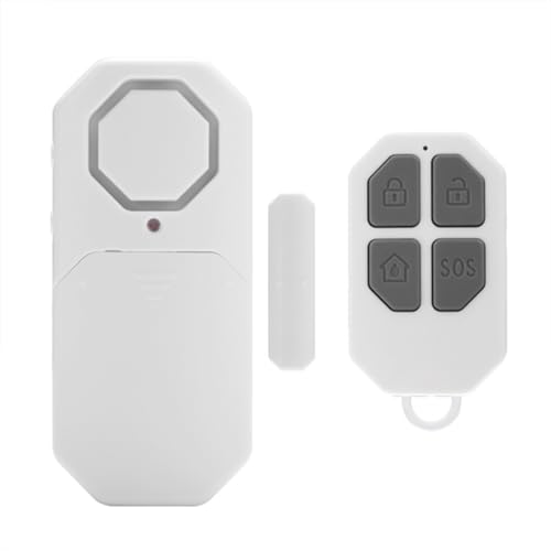 GNURBDILFO Kabelloser Tür- und Fensteralarm, 140 DB, Multifunktionaler Magnetischer Türalarm mit Fernbedienung für die zu Hause und Gegen Diebstahl von GNURBDILFO