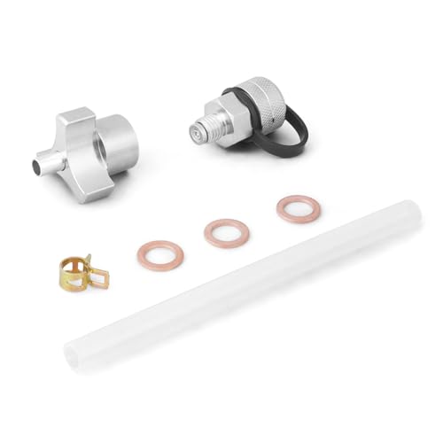 GNURBDILFO Quick-Twist-Ölablassventil mit Magnet, Auslaufsicherer Edelstahl-Ablassschlauchanschluss M14x1,5 von GNURBDILFO