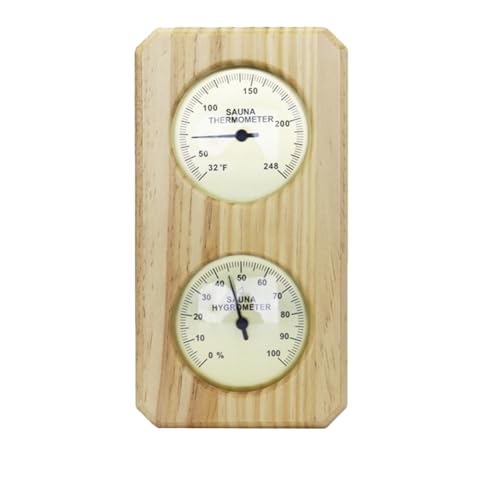GNURBDILFO Sauna-Thermometer Fahrenheit-Hygrometer-Messgerät 2-In-1-Sauna-Thermostat für Den Innenbereich, Sauna für Traditionelle Sauna, Fass GNURBDILFO Sauna-Thermometer Fahrenheit-Hygrometer-Messgerät 2-In-1-Sauna-Thermostat für Den Innenbereich, Sauna für Traditionelle Sauna, Fass von GNURBDILFO
