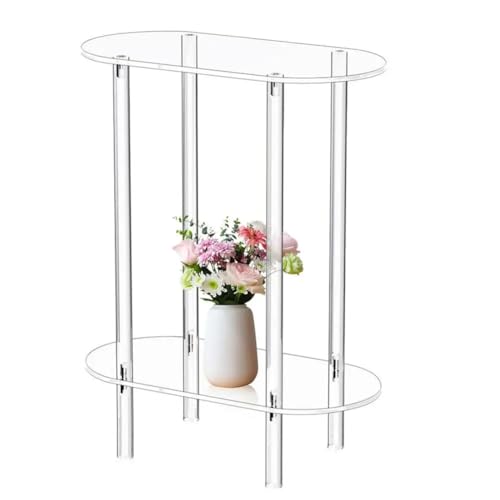 GNURBDILFO Sofatisch, Transparent, Teetisch, Tisch, Acryl-Aufbewahrungsschrank, Nachttische, Acryl-Couchtisch für die Inneneinrichtung von GNURBDILFO