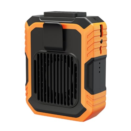 GNURBDILFO Tragbarer Persönlicher Ventilator mit 4000 MAh, Tragbarer Mini-Hüftventilator, 3 Geschwindigkeiten, Per USB Wiederaufladbar, Hüftclip-Ventilator von GNURBDILFO