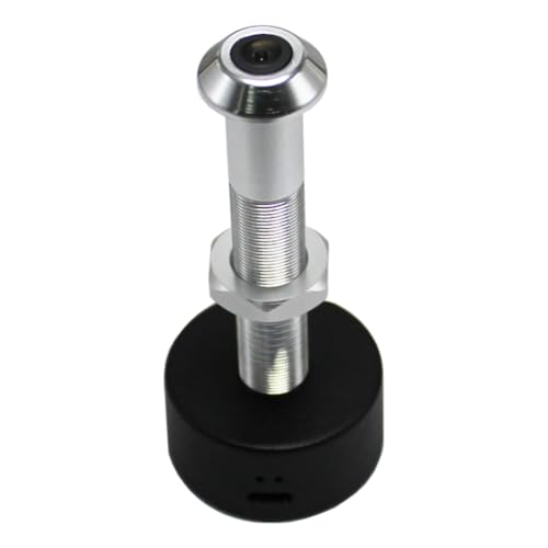 GNURBDILFO Tuya Durchmesser 12MM Weitwinkel Fisheye Dual Frequenz WiFi Tür Auge Silber + Schwarz von GNURBDILFO